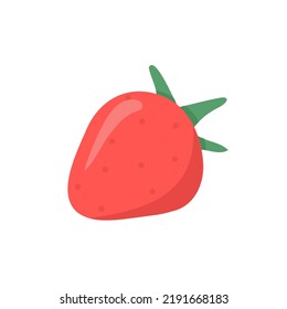 Berry de fresa. Ilustración vectorial para impresión, fondos, cubiertas, embalaje, tarjetas de felicitación, carteles, pegatinas, textil y de temporada. Aislado sobre fondo blanco.