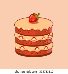 strawberry cake