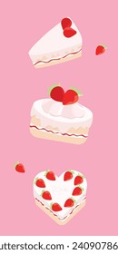 strawberry cake so delicious. There are three cake styles to choose from.