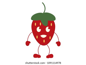 Strawberry cartoon character