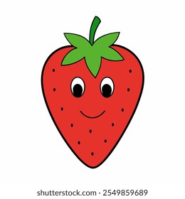 Strawberry Cartoon Vector Art Designs for Kids