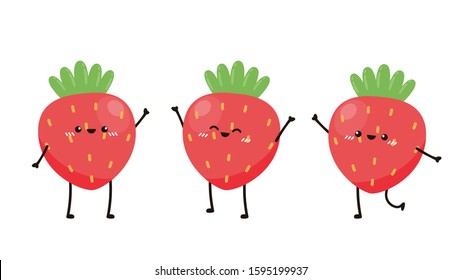 Strawberry Character Design.  