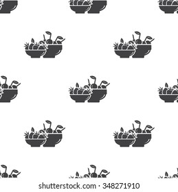 strawberry  and cherry  icon on white background for web