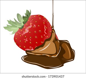 strawberry in chocolate 