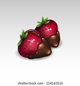 strawberry in chocolate