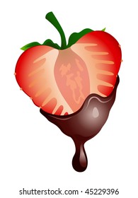strawberry with chocolate