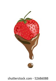 strawberry with chocolate