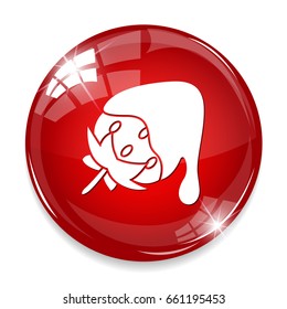 strawberry with chocolate icon