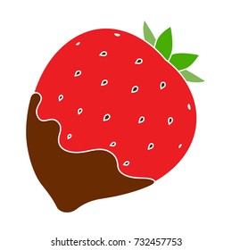 strawberry chocolate icon