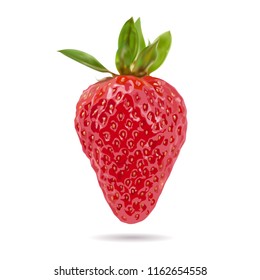 Strawberry, colorful fruits and high nutritional value, vector illustration and design.