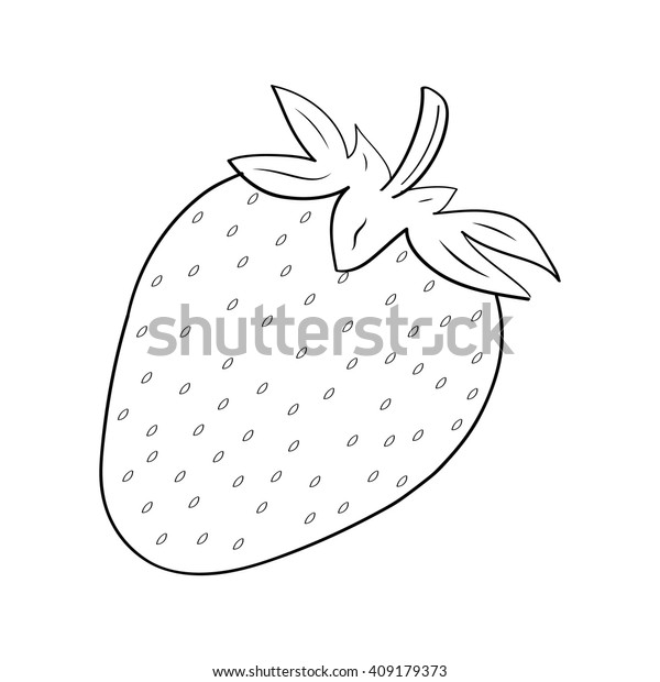 Strawberry Coloring Book Stock Vector (Royalty Free) 409179373 Strawberry Coloring Book Stock Vector (Royalty Free) 409179373