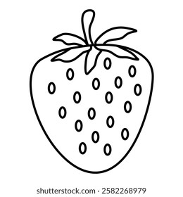 Strawberry Coloring Page book fruit