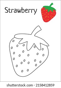 Strawberry Coloring Pages For Kids