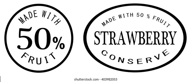 Strawberry Conserve - Made with 50 % Fruit Red
