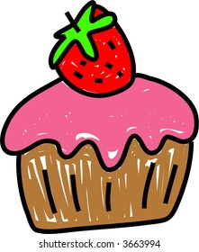 strawberry cupcake