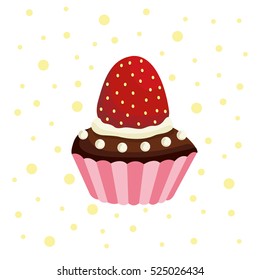 Strawberry cupcake