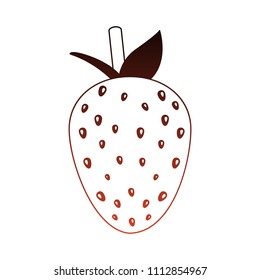 Strawberry delicious fruit red lines