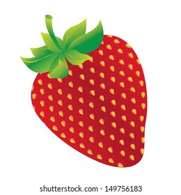 strawberry design over white background vector illustration 