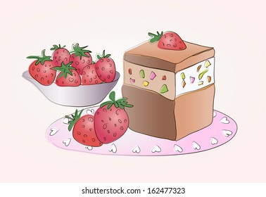 strawberry dessert