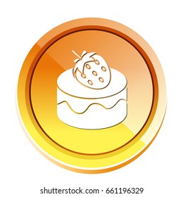 strawberry dessert icon