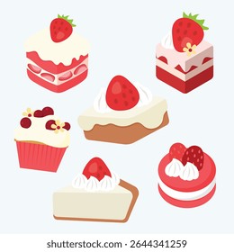 Strawberry Desserts Collection Strawberry cake