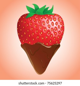 strawberry dipped in chocolate