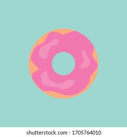 Arándanos con fondo azul. Icono plano