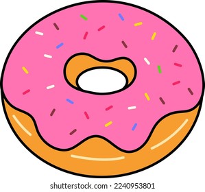 Cuadros de fresa de postre Icono de elemento ilustración de color