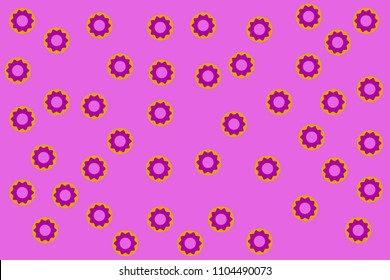Strawberry donuts background.