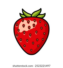 Strawberry drawing in a simple style. You can use it for children books, web design, posters, campaigns, and many more. 