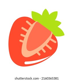 Strawberry Exotic Fruit. Vector illustration
