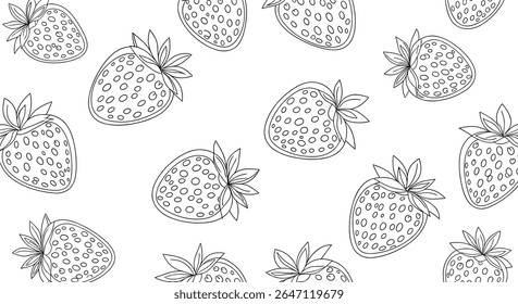 Strawberry Fields Forever A Sweet Delightful Pattern Bursting With Freshness and Fruity Fun
