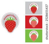 strawberry flavour icon, strawberry flavour Logo Design