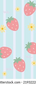 Patrones de fresa, fondo rojo blanco.