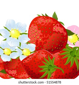 strawberry flowers