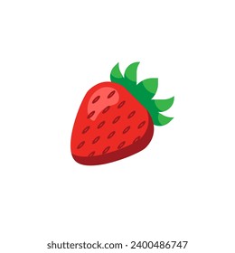 Strawberry, food, fruit Icon vector