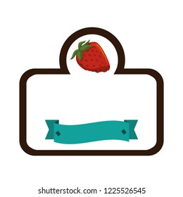 strawberry fresh in frame