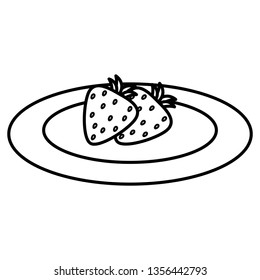 strawberry fresh fruit icon
