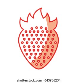 strawberry fresh fruit icon