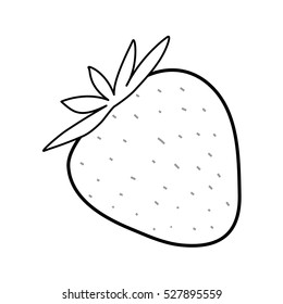 strawberry fresh fruit icon vector illustration graphic design
