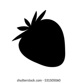 strawberry fresh fruit icon vector illustration graphic design