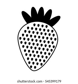 strawberry fresh fruit icon vector illustration design