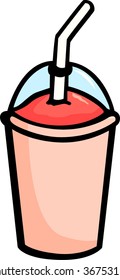 strawberry frozen beverage