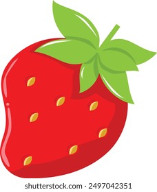 Dibujos animados de Vector de arte de fruta de fresa