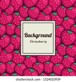 Strawberry Fruit Background Pattern Seamless