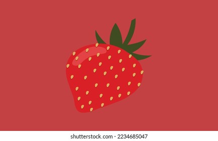 Strawberry fruit background red icon fruit vegetarian juicy