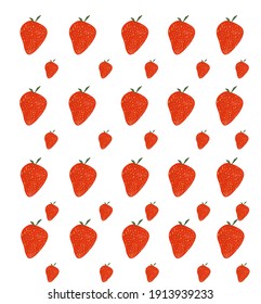 strawberry Fruit design idea vector illustration, fruit seamless pattern, strawberry backround