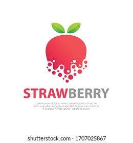 Strawberry Fruit design with modern style vector illustration