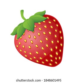 Strawberry Fruit Emoji Vector Design. Art Illustration Agriculture Farm Product.