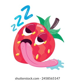 Strawberry Fruit Flat Stickers  icon
